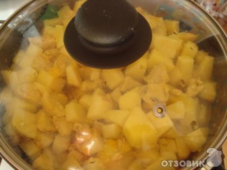 Рецепт Куриное филе с картофелем в апельсиновом соусе фото