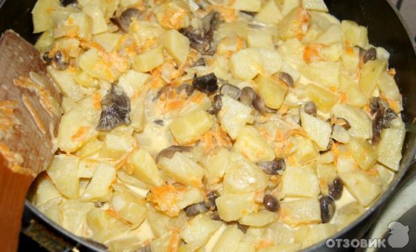 Рецепт картошки с грибами под соусом фото