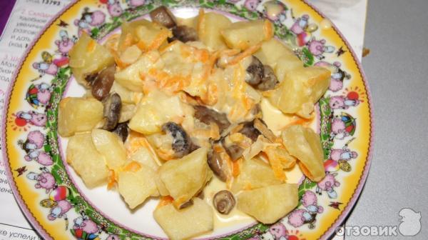 Рецепт картошки с грибами под соусом фото