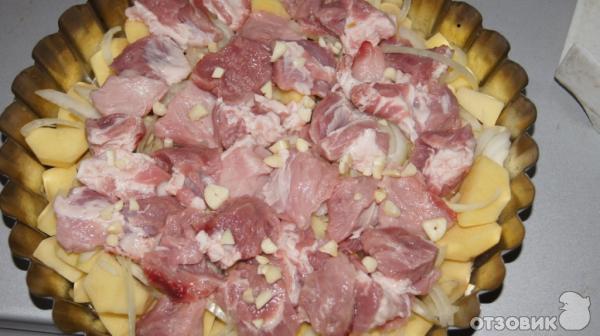 Рецепт необыкновенного блюда из картошки, свинины и брынзы фото