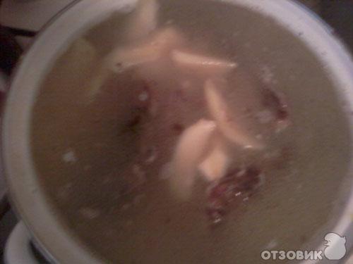 Рецепт Гороховый суп с копчеными ребрышками фото