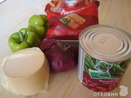Салат из фасоли и болгарского перца фото