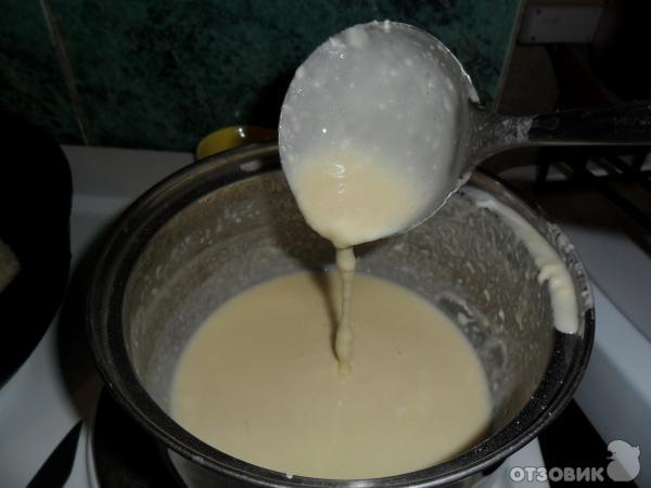Рецепт Тесто для блинов на горячем молоке фото
