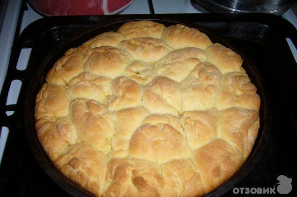 Рецепт Пирог из пирожков (можно с любой начинкой) фото