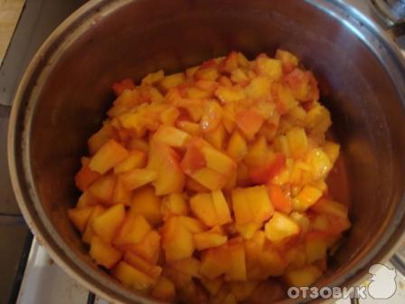 Рецепт Карамельное варенье из персиков с апельсинами фото