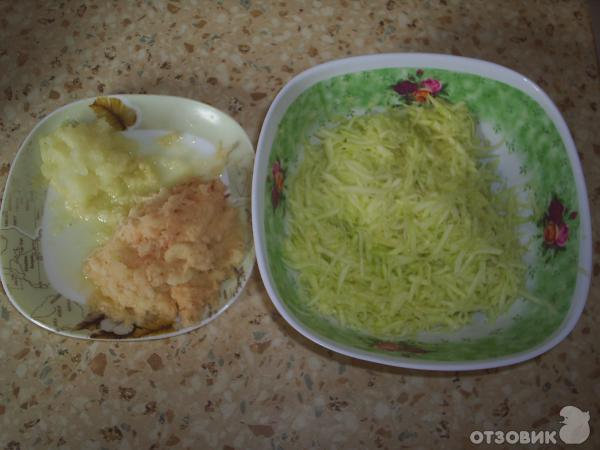 Рецепт Оладьи из кабачков с картошкой фото