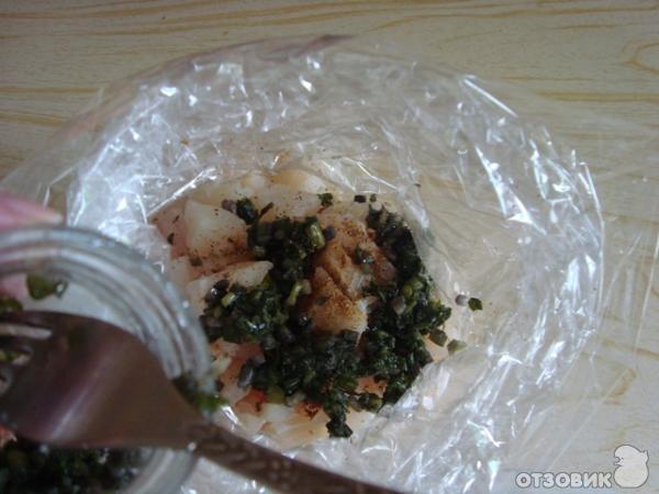 Рецепт Рыбка с овощами в пакете фото