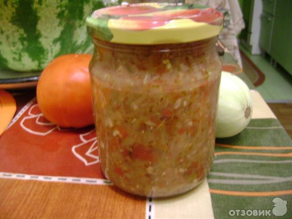 Рецепт Кабачки консервированные в томатном соусе фото