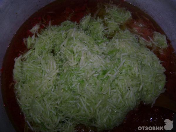 Рецепт Кабачки консервированные в томатном соусе фото