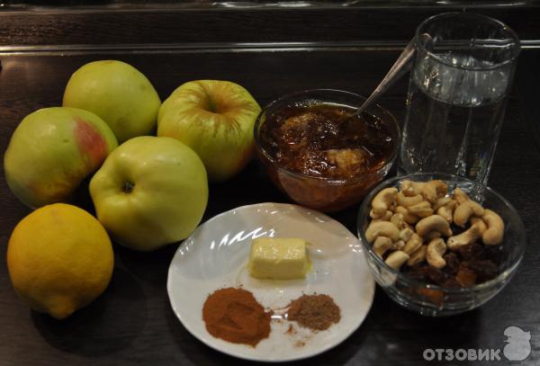 Ингредиенты для запеченных яблок