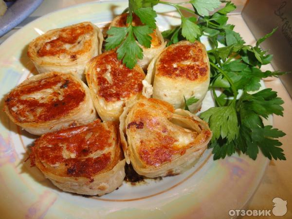 Рецепт Рулетики с курицей фото