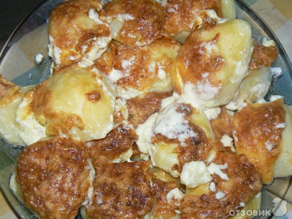 Рецепт Запеченная картошка с сыром и чесноком фото