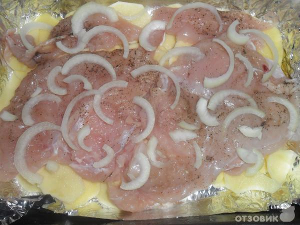 Рецепт Мясо по французски с картошкой фото