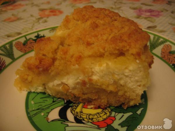 Рецепт Пирог-крошка с творогом фото