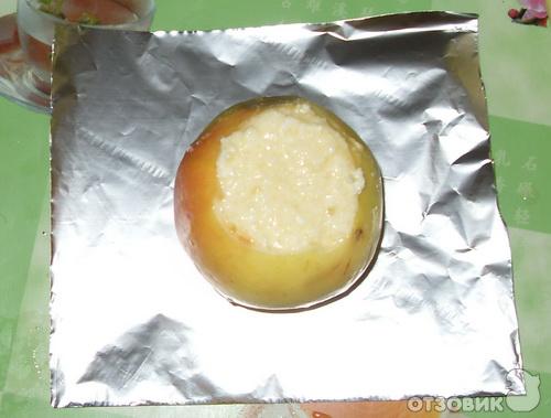 Рецепт яблок, запеченных с сыром, Пальчики оближешь фото