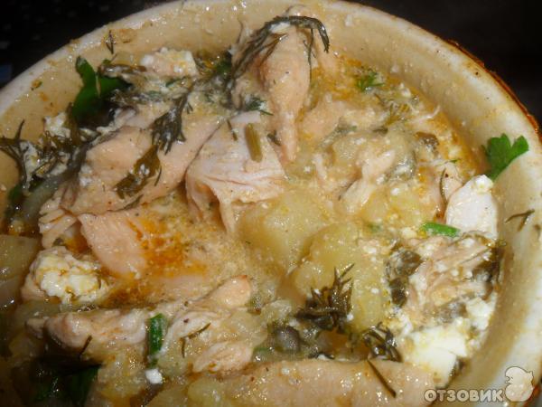 Рецепт Жаркое в горшочках с куриным филе фото