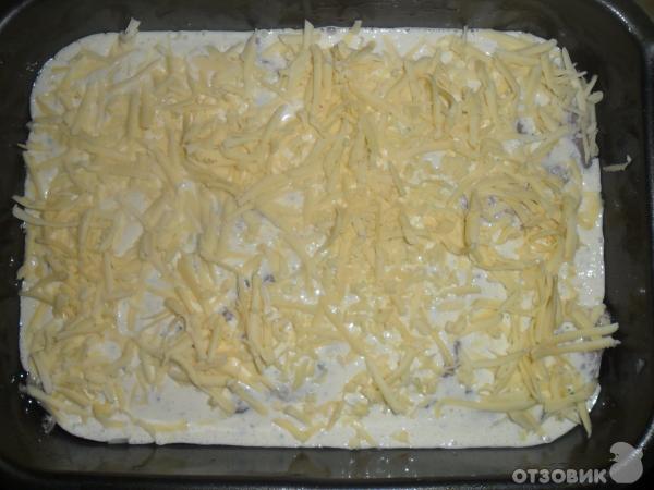 Рецепт Куриное филе запеченное под омлетом с сыром фото