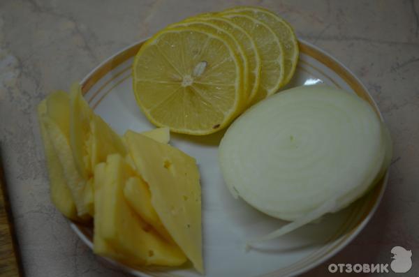 Рецепт Мясо в фольге с сыром и лимоном фото