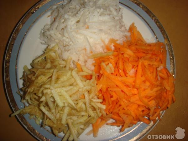 Рецепт Салат из редьки с морковью фото