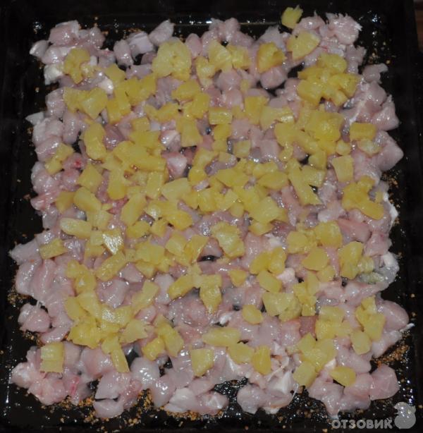 Рецепт Курица, запеченная с ананасами фото