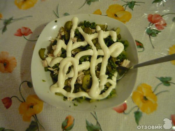 Рецепт салата с брокколи и курицей фото