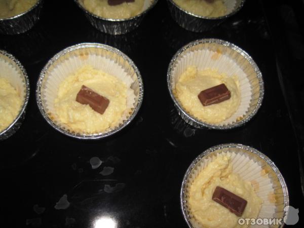 Рецепт Творожные кексы с шоколадом фото