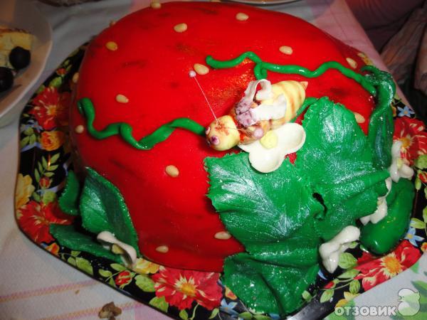 Рецепт торта Клубничный поцелуй фото