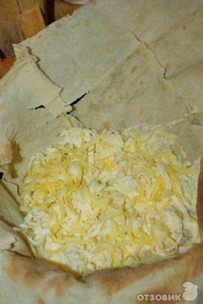 Рецепт Пирог из лаваша с сыром фото