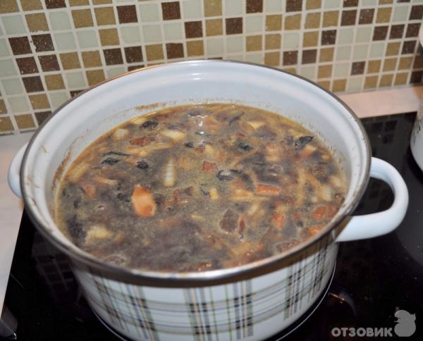 Рецепт суп из сушёных грибов фото