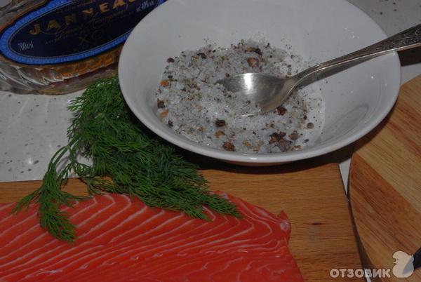 Рецепт Gravlax Малосольный лосось с укропом по-скандинавски фото