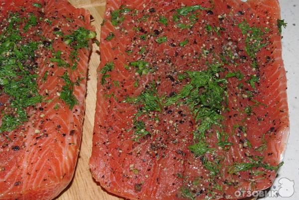 Рецепт Gravlax Малосольный лосось с укропом по-скандинавски фото