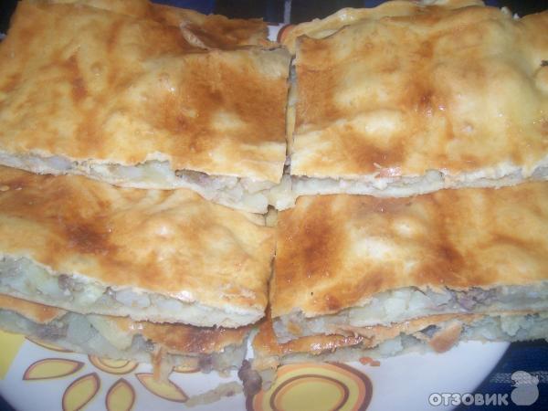 Рецепт Пирог картофельно-мясной фото