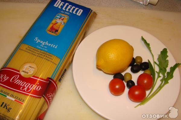 Рецепт спагетти с лососем фото
