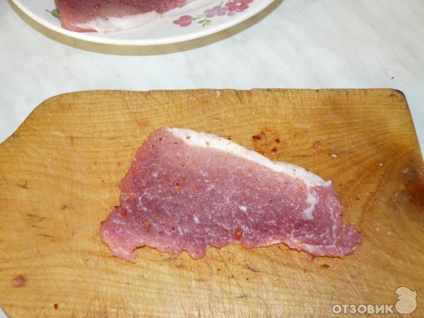 Рецепт Свиная отбивная в сырном кляре фото