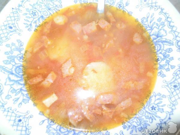 Рецепт супа Колбасный фото