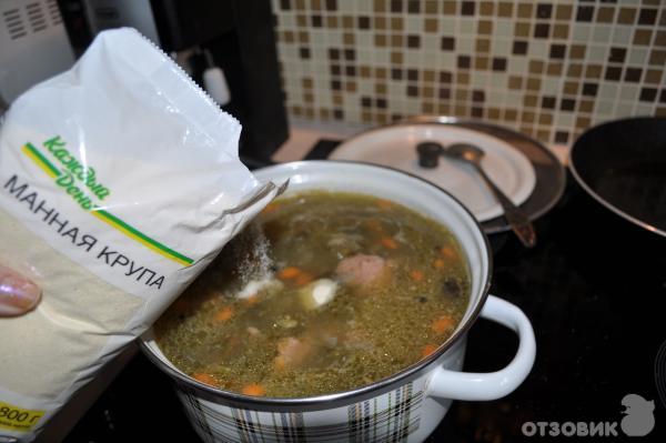 Рецепт супа щавелевого зимнего (с консервированным щавелём) фото