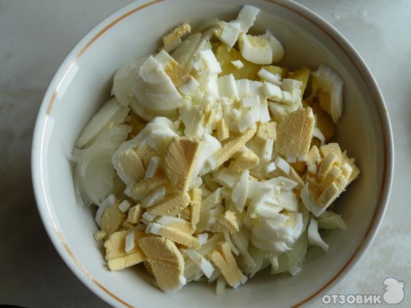 Рецепт Салат с редькой и картофелем фото