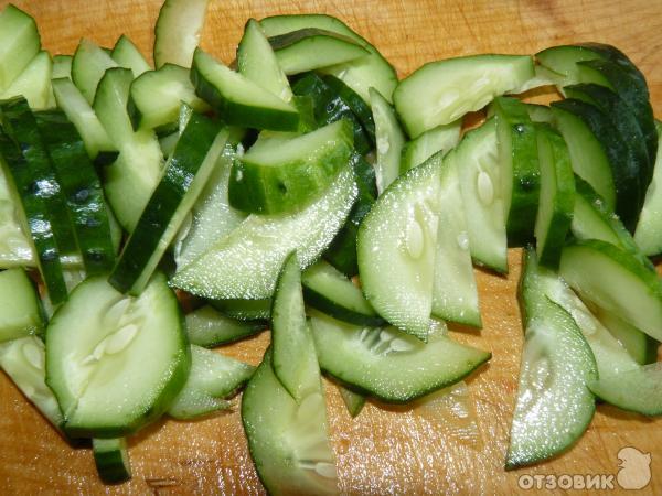 Рецепт салата Курочка с овощами фото