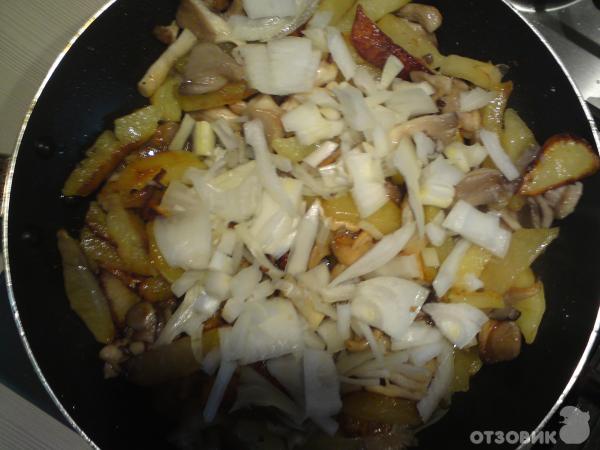 Рецепт Жареная картошечка с грибами фото