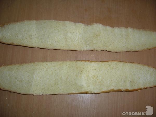 Рецепт горячих бутербродов из французского батона фото