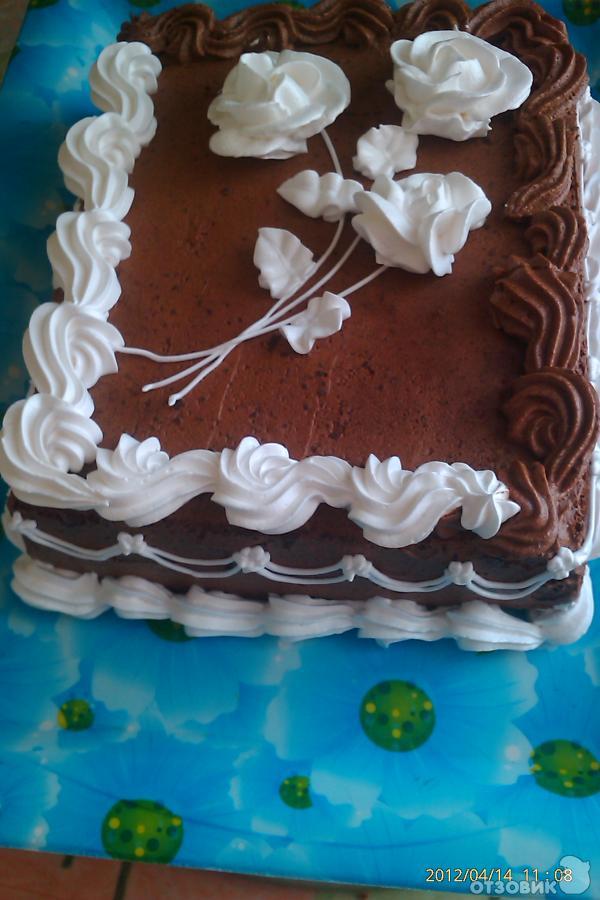рецепт бисквитный торт с шоколадным кремом фото
