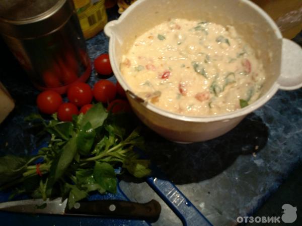Рецепт хлеба с базиликом и помидорами черри фото
