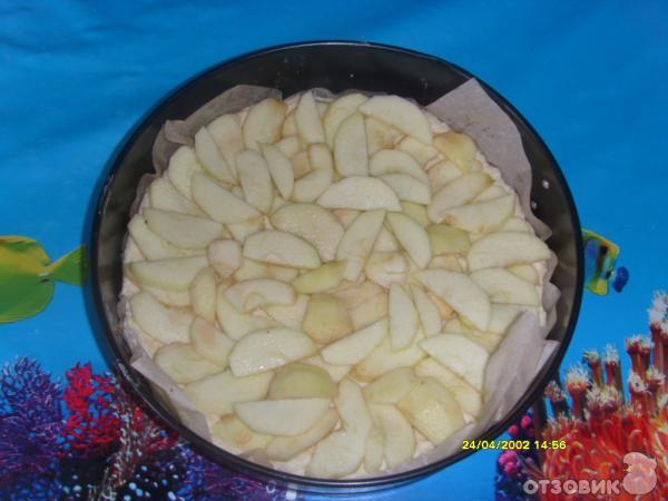 Рецепт яблочного пирога Цветаевкий фото