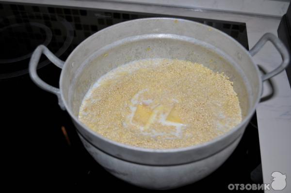 Рецепт Пшённая каша с тыквой, томлёная в духовке фото