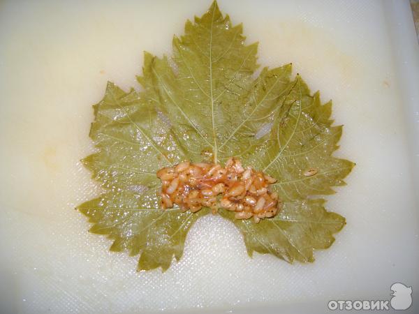 Рецепт Сарма с виноградными листьями фото