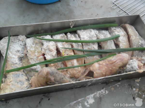 Рецепт Рыба, приготовленная в трубе фото