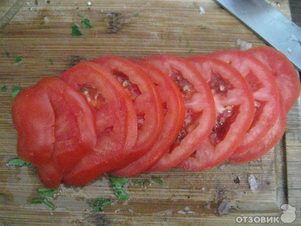 Рецепт Свинина запеченная с помидорами и сыром фото