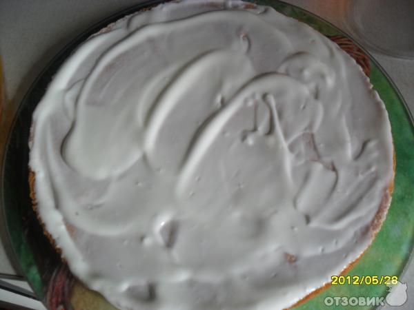 Рецепт Торт бисквитно-йогуртовый фото