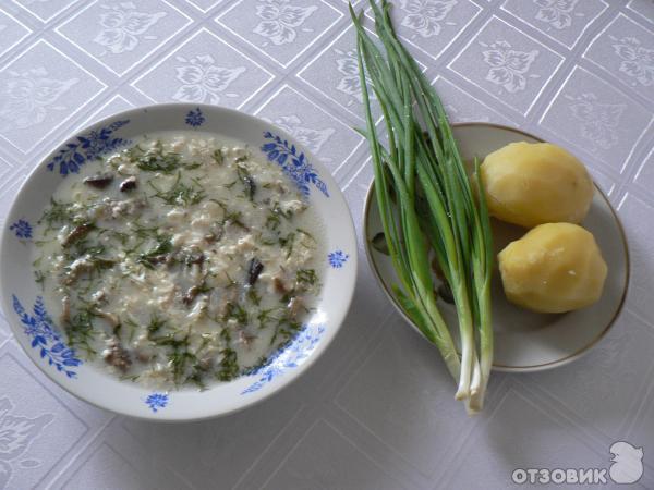 Рецепт Суп из солёных грибов по-деревенски фото