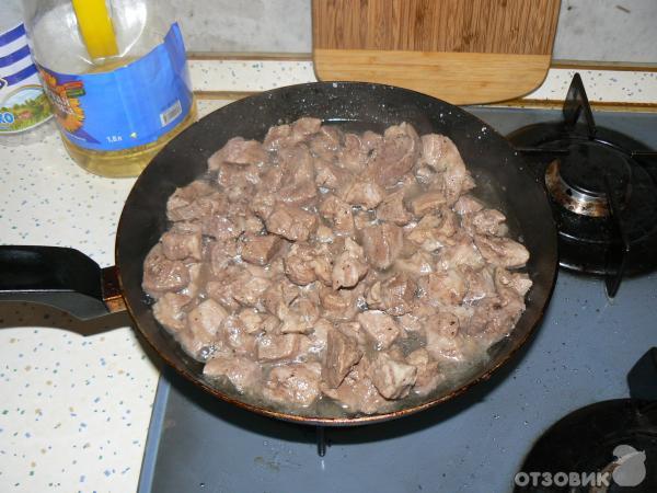 Рецепт Мясо жаренное с чесночком фото